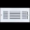 Fits 10x4 Duct Opening 3 Way Steel Air Supply Diffuser