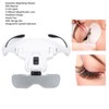 Magnifying Glasses for Eyelash Extensions with 2 LED Light Headband