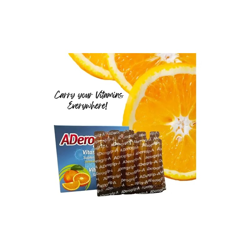 Aderogrip-a Vitaminas Líquidas C A D 10 Ampollas