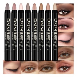 IATMOMOD 8Pcs Cream Eye Shadow Sticks Makeup for Women, Matte Shimmer Eyeliner Pencil Eyeshadow Brightener Stick for Eyes, Waterproof Eyeshadow Applicator Blendable sombras para ojos Set12#