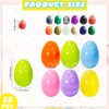 ORNACELE 12PCS Easter Eggs with Crystal Gem Egg Shape Stones
