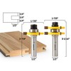 YONICO Tongue and Groove Router Bits Set 3 Bit 3/4-Inch