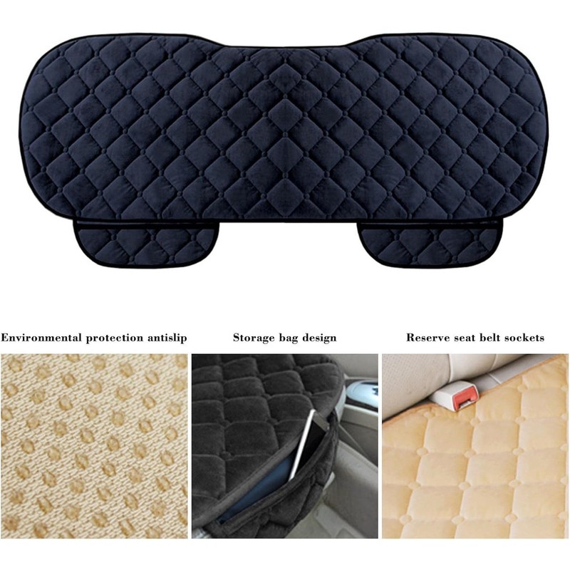 LimCryspp Car Long Rear Seat Cover, Car Rear Seat Bottom