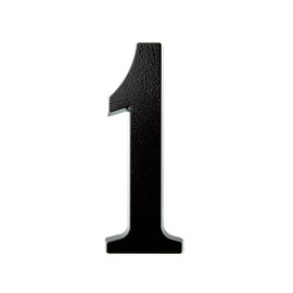 Huber Powder-Coated Aluminium House Number 20 cm Anthracite/Black, Elegant 3D Design