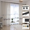 Double Curtain Rods 36-72", Matte Black Double Curtain Rods with