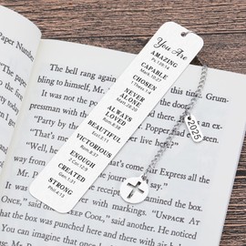 Easter Basket Stuffers for Girls Boys Book Lovers Bookmark First Communion Gifts for Girls Boys Teens Christian Confirmation Gifts for Women Men Bookmarks for Girls 1st Communion Bible Baptism