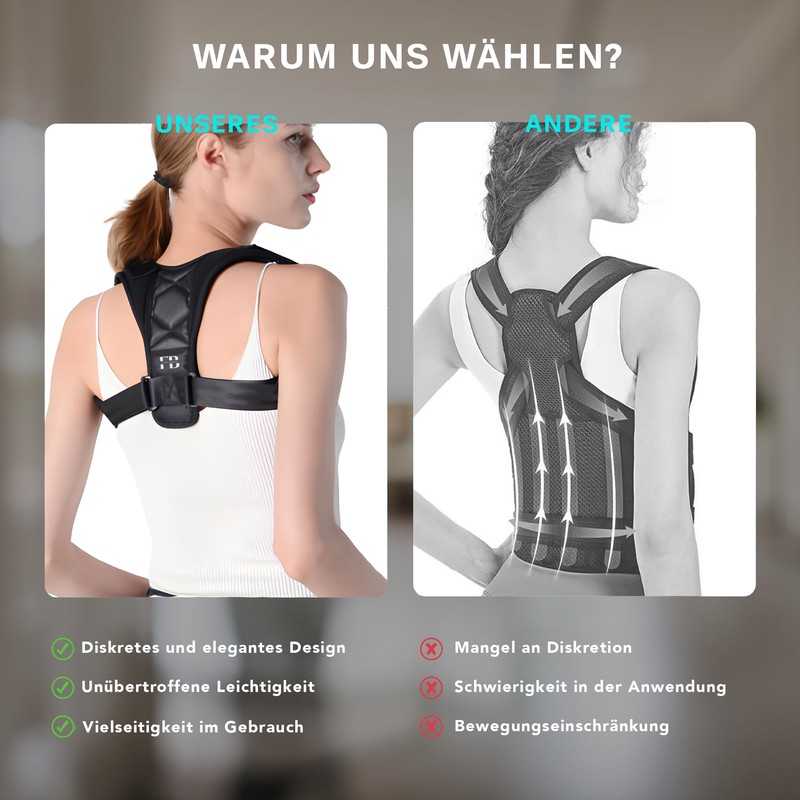 Back Straightener: Effective Posture Correction for Men and Women, Adjustable
