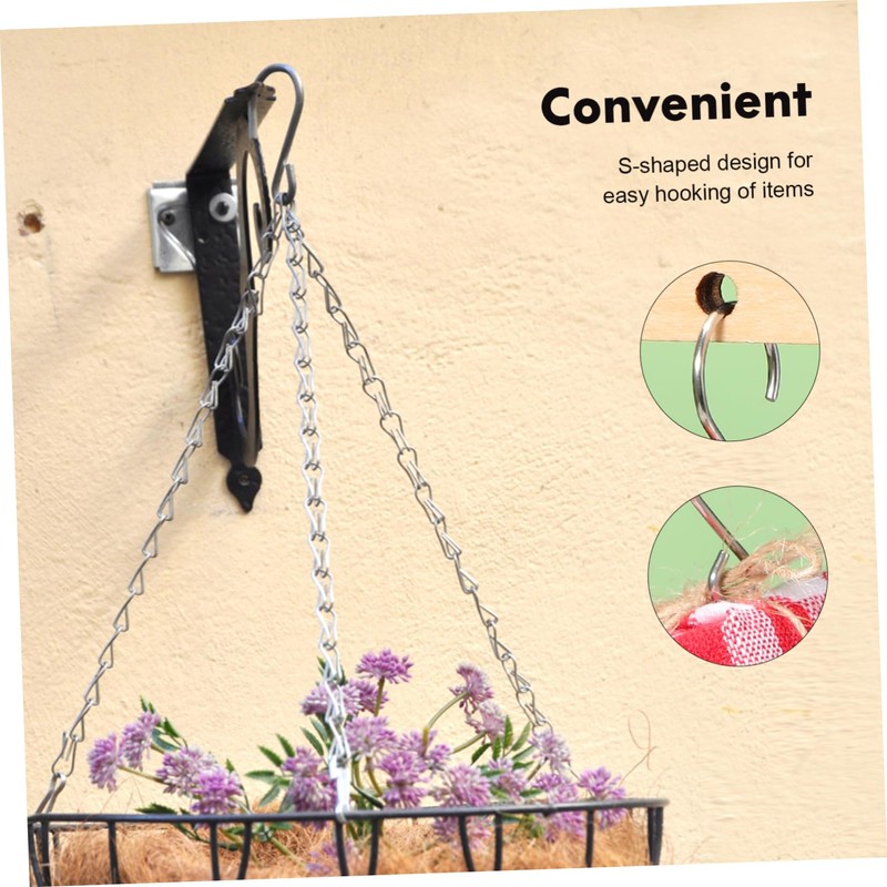Ciieeo 100Pcs Hooks for Hanging Heavy Duty S Hooks for