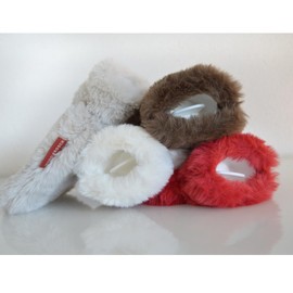 Hugo Frosch Mini Hot Water Bottle 0.2 L with Cuddly Fleece Cover Cream