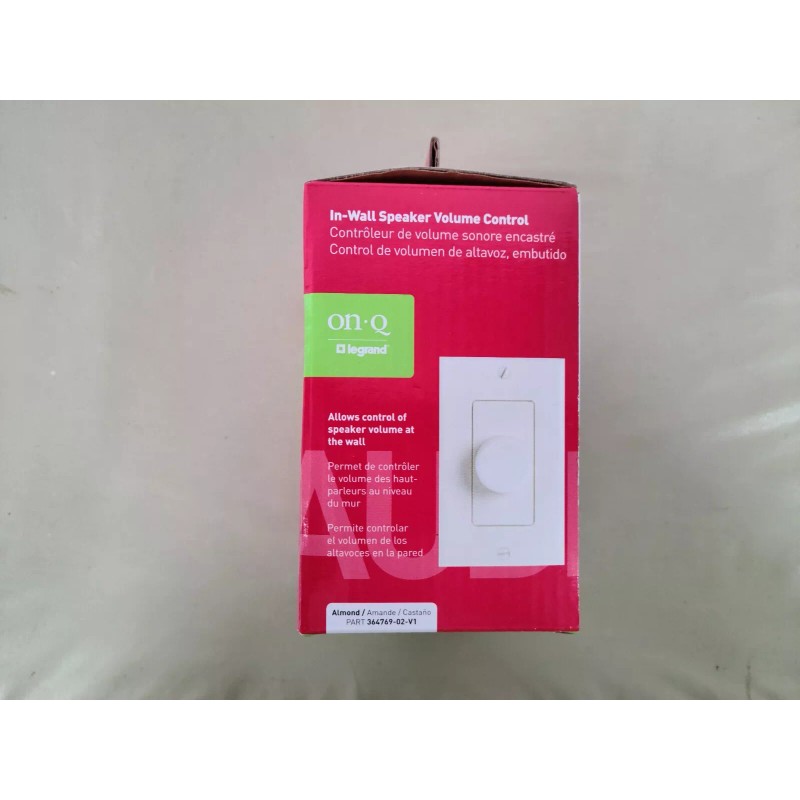 Legrand On-Q Legrand In-Wall Speaker Volume Control 364769-02-V1 Almond, NIB