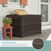Suncast Durable 73 Gallon Outdoor Plastic Storage Chest with Handles,