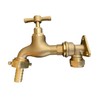 Solid Brass Outdoor Garden Tap, 1/2" BSP or 3/4" bsp