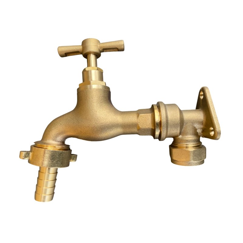 Solid Brass Outdoor Garden Tap, 1/2" BSP or 3/4" bsp
