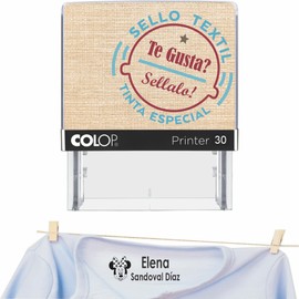 Sellos Personalizados Para Ropa 1.8x4.7cm Tamaño "MEDIANO" HIPOLAERGÉNICO Infantil y Adultos Mayores