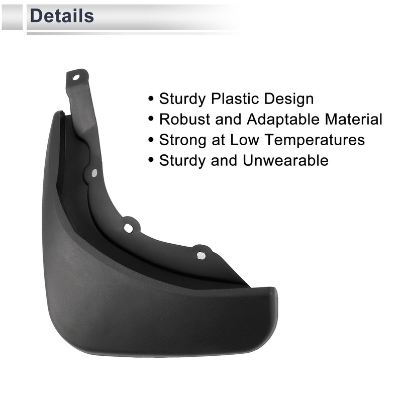 X AUTOHAUX 1set Front and Rear Mud Flaps Splash Guards