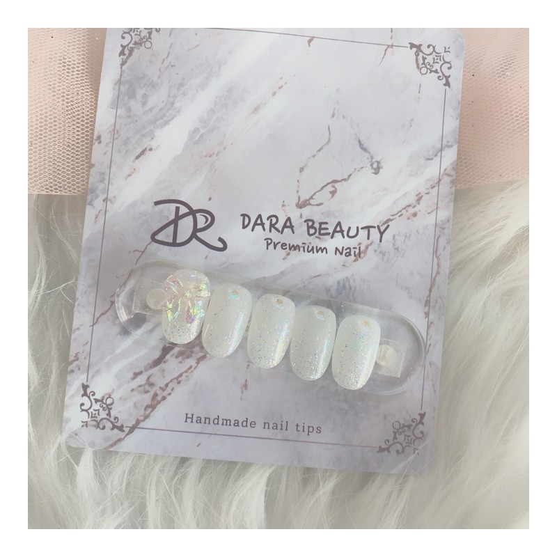 Next day delivery⭐Glitter ribbon nail⭐ / 다음날 발송⭐글리터 리본네일⭐