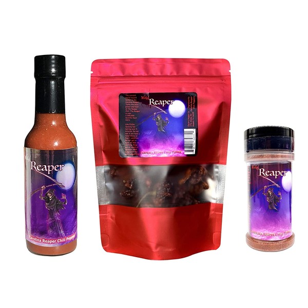 Ultimate Reaper Hot Sauce Gift Set Hot Spice Gift Pack Wicked Reaper
