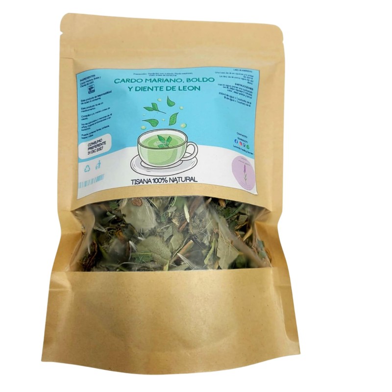 Té Cardo Mariano, Boldo, Diente de Leon, Té Herbal Infusion,