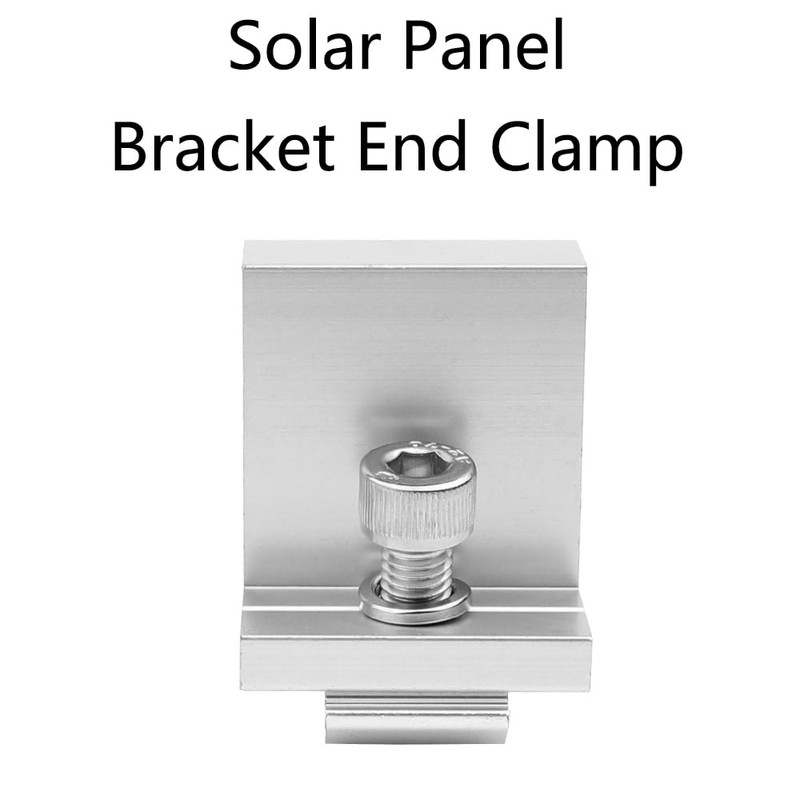 Solar Panel Mount End Clamp Kit, 4 Pieces Solar Panel