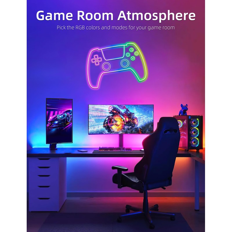 Lamomo LED Neon Rope Lights 32.8Ft, RGB LED Strip Lights