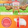 ZenxyHoC DIY Chicken Feeders No Waste, 6 Ports Poultry Feeder