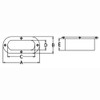 White Water 6204S Stainless Oval Hawse Pipe, 4-1/2” x 1-1/2”