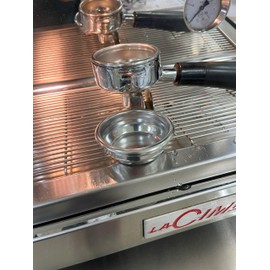 58mm E61 Precision Filter Ridged Basket Stainless Steel Portafilter Compatible With 58MM Portafilter Double Cup Coffee Espresso Basket Replacement