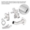 KSTE 4Pcs/Set Aluminum Engine Coolant Hose Flange Kit Compatible with