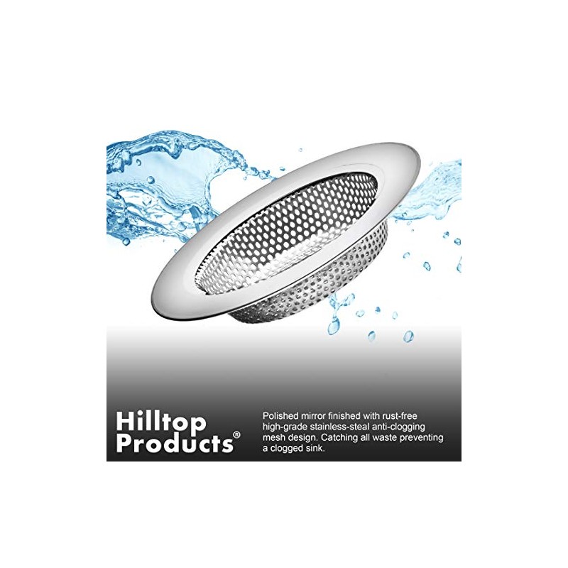 2PCS - Kitchen Sink Drain Strainer and Anti-Clogging Stopper Drainer