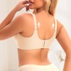 SINFLA Bras for Women No Underwire V Neck Seamless Wireless