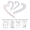 4Pcs Comma Curve Ruler Multifunction Combination Sewing Trimming Drawing Dressmaking