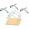 Canopy Tent Fittings 1-3/4" Connectors 3-Way, 4-Way Set for Shelter,