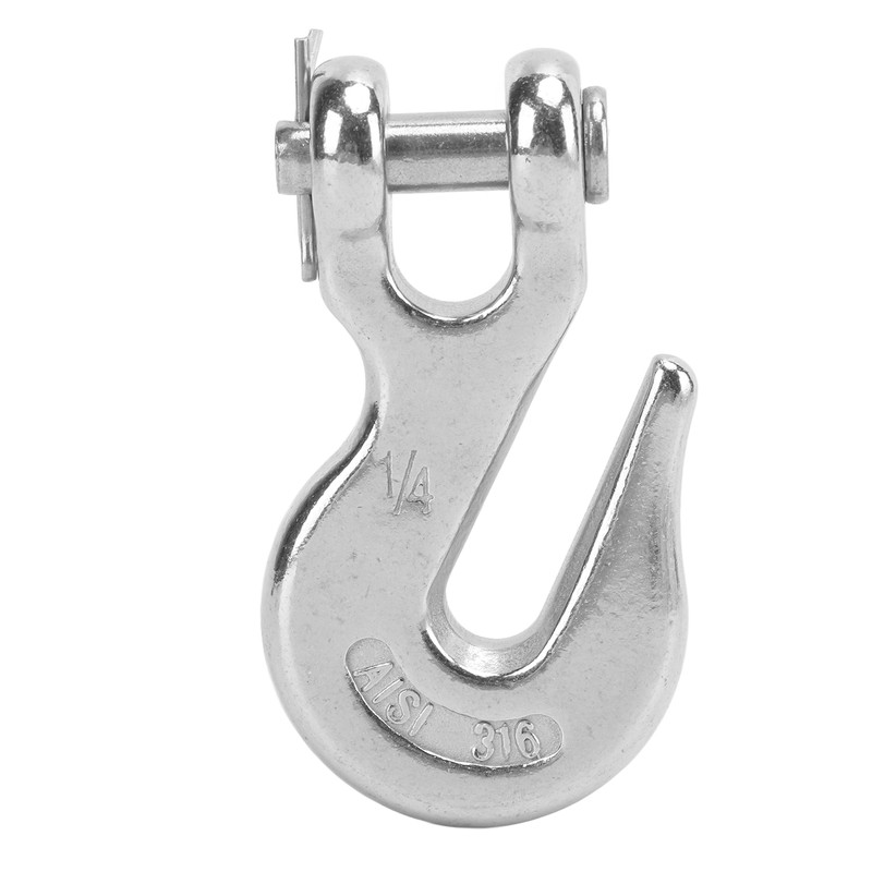 Marine Boat Slip Lifting Hook 1/4in 1000lbs Load Bearing Capacity