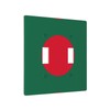 WZYWHJ Flag of Bangladesh Prints Decorative Wall Plate 4.5x4.5 Inches