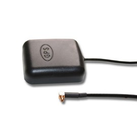 vhbw GPS Antenna Compatible with Pioneer Electronics Portable SAT NAV AVIC-S1 Navi with MMCX Connector - Magnetic Base, 5 m, Black