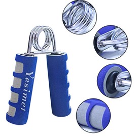 2 Pack Hand Grip Strengthener Set,Finger Gripper- Soft Foam Hand Exerciser for Quickly Increasing Wrist Forearm and Finger Strength (Blue)