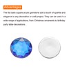 MECCANIXITY Flat Back Round Acrylic Rhinestones,12mm SS45 Deep Blue Flatback