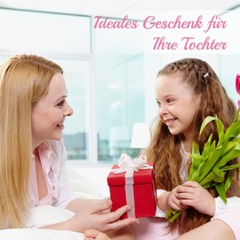 Niyewsor Geschenke für Tochter, an Meine Tochter - Herzförmiges Acryl-Plakette Dekoration, Tochter Geschenke von Mama, für Meine Tochter Geschenk Geburtstag, Weihnachten