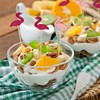 NILLOS Cocktail Bamboo, 100 PCS Flamingo Design Decorative Cocktail Appetizer