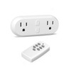 HBN Wireless Remote Control Outlet with 2 Individual Switch Control,