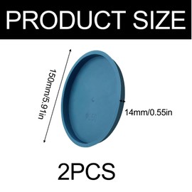 2 x Ventilation Pipe Cover, Sleeve Plug, Pipe Cover, Waste Water Cap, End Cover, Pipe Cover, Waste Water Pipe Cover, End Cap for Waste Water Pipes, Exhaust Pipe, Duct Pipe, Ventilation Pipe (DN 150 mm