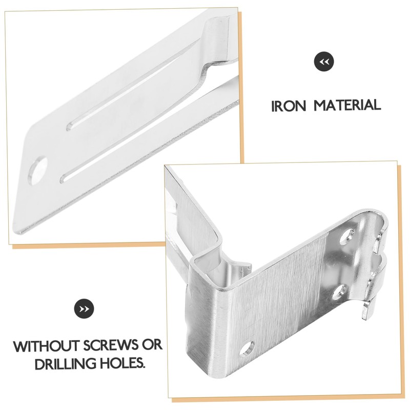 TEHAUX 2pcs Punch Wall Hooks for Vinyl Siding Photo Holder