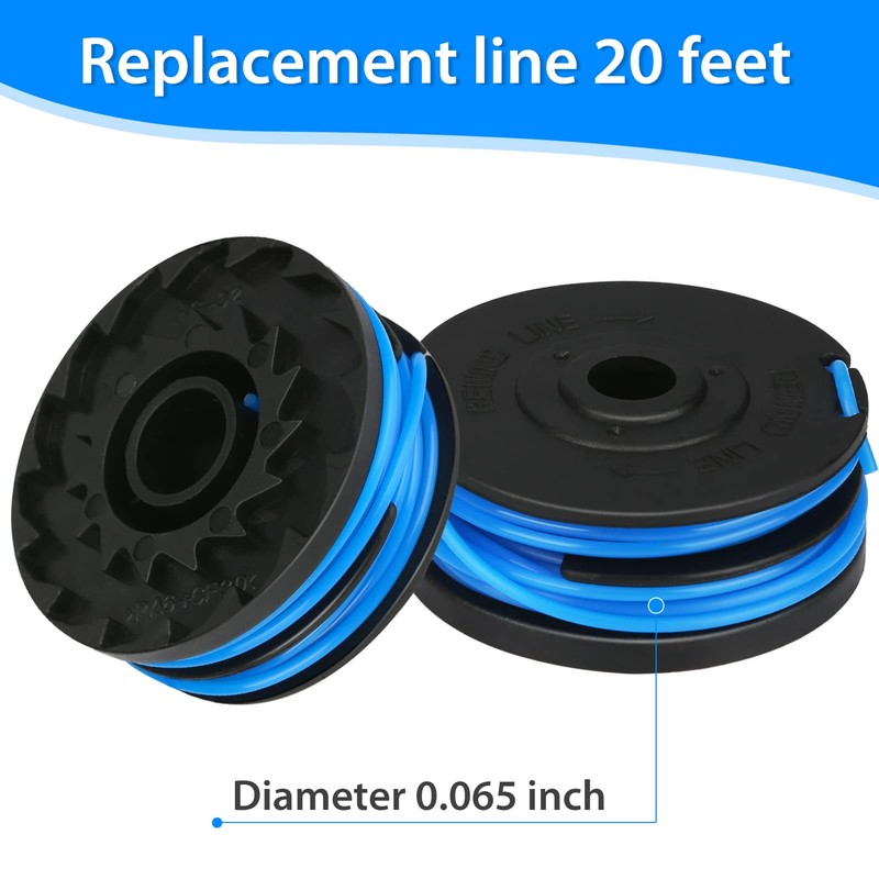 Kaberalty KST-120X String Trimmer Replacement Line 20ft 0.065" Compatible with