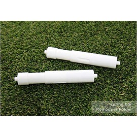 Florian Tissue Roller Tissue Stick Toilet Paper Holder (1 Pack) [White][Replace] [Spring Loaded] [Bathroom] [Restroom] [Easy Installation] [Made in Korea]