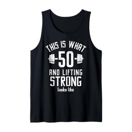 Funny Weightlifter 50s Birthday 50 Years Old, Lifting Gym Tank Top
