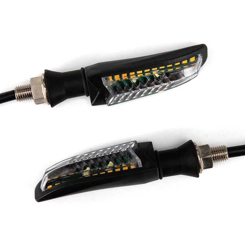 APEBAZY Motorcycle Two-Tone Indicator Happy Turn Signal Light Motorcycle Beach