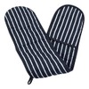 Striped Double Oven Glove 100% Cotton Kitchen Cooking Mitt Heat