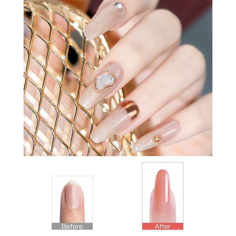 Biutee Length Gel, Polygel, Warm Discoloration, Glow Nail Gel, 0.5