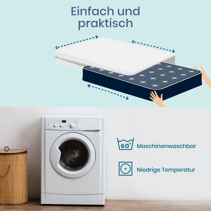 Twinzen - Mattress Cover 90 x 190 x 25 cm