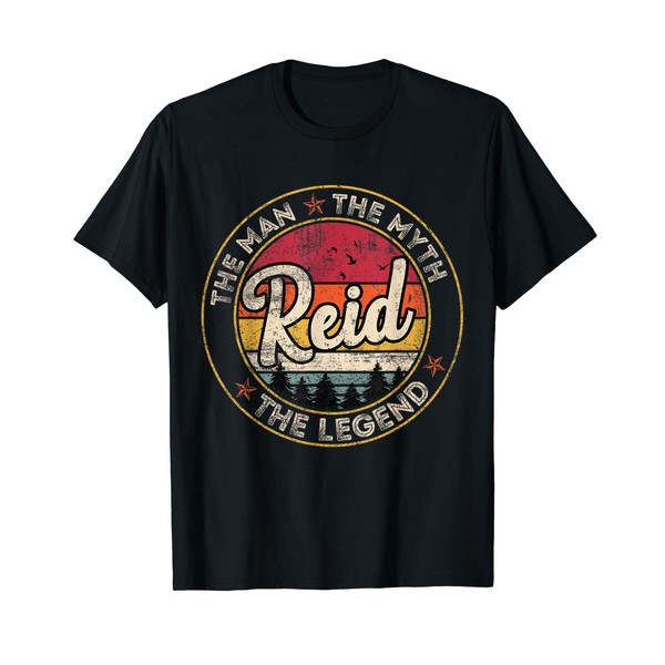 Reid The Man The Myth The Legend Personalized Name T-Shirt